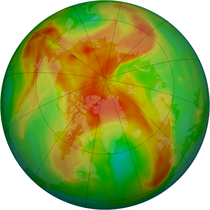 Arctic ozone map for 27 April 2012